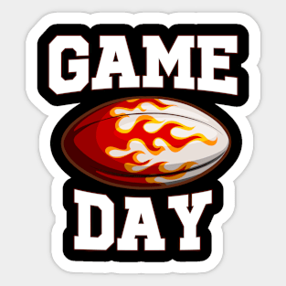 Game Day Football Sticker